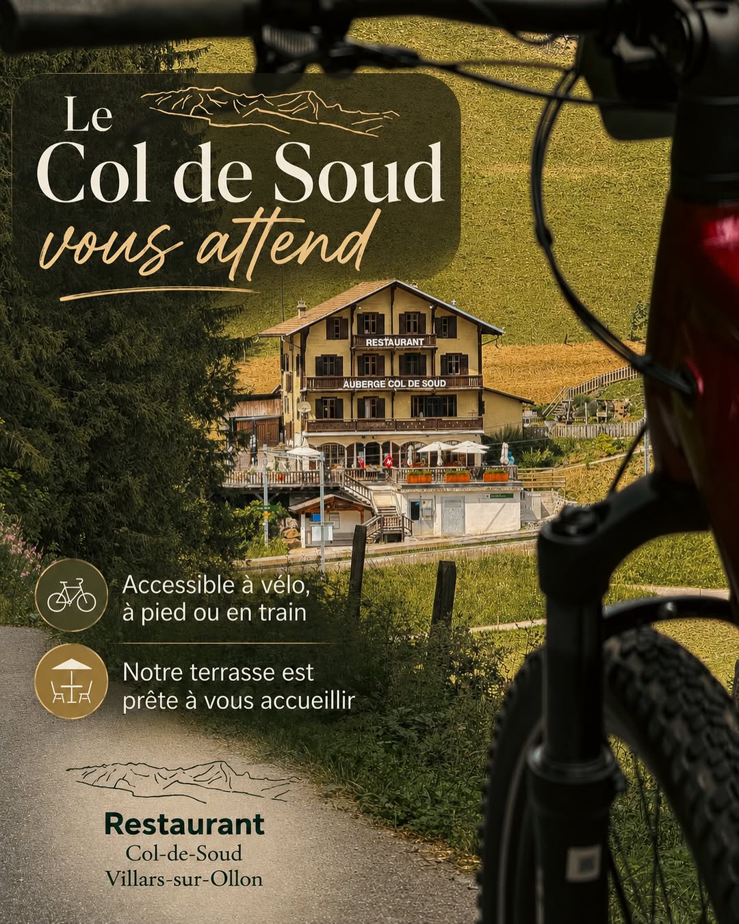 Publication Instagram du Restaurant Col de Soud